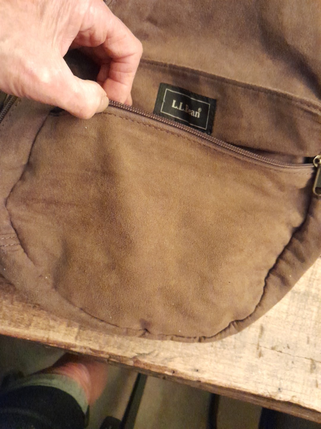 Ameri Bag LLBean Brown Suede Sling Bag Shoulder S… - image 17
