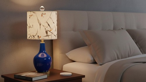 31223 Transitional Drum (Cylinder) Shaped Spider Construction Lamp Shade in O... - Picture 8 of 8