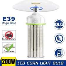 200 Watt LED Corn Light 5000K Cob Bulbs For Warehouse Garage Workshop Lighting