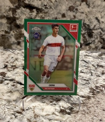 2025-26 Topps Chrome Bundesliga Chema RC Green Refractor  04/99 Stuttgart #91