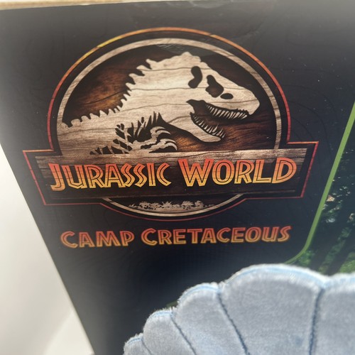 Jurassic World Camp Cretaceous 25cms Plush Dinosaur Spinoceratops With Sounds - Picture 3 of 7