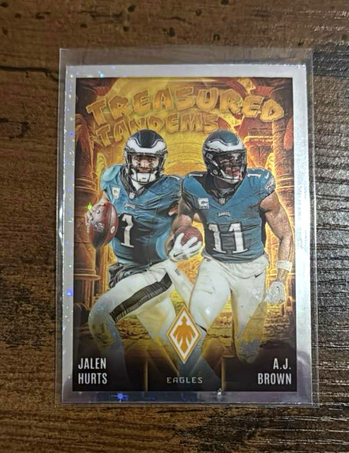 Panini Jalen Hurts A.J. Brown 2024 Phoenix Treasured Tandems Lazer TT-PHL