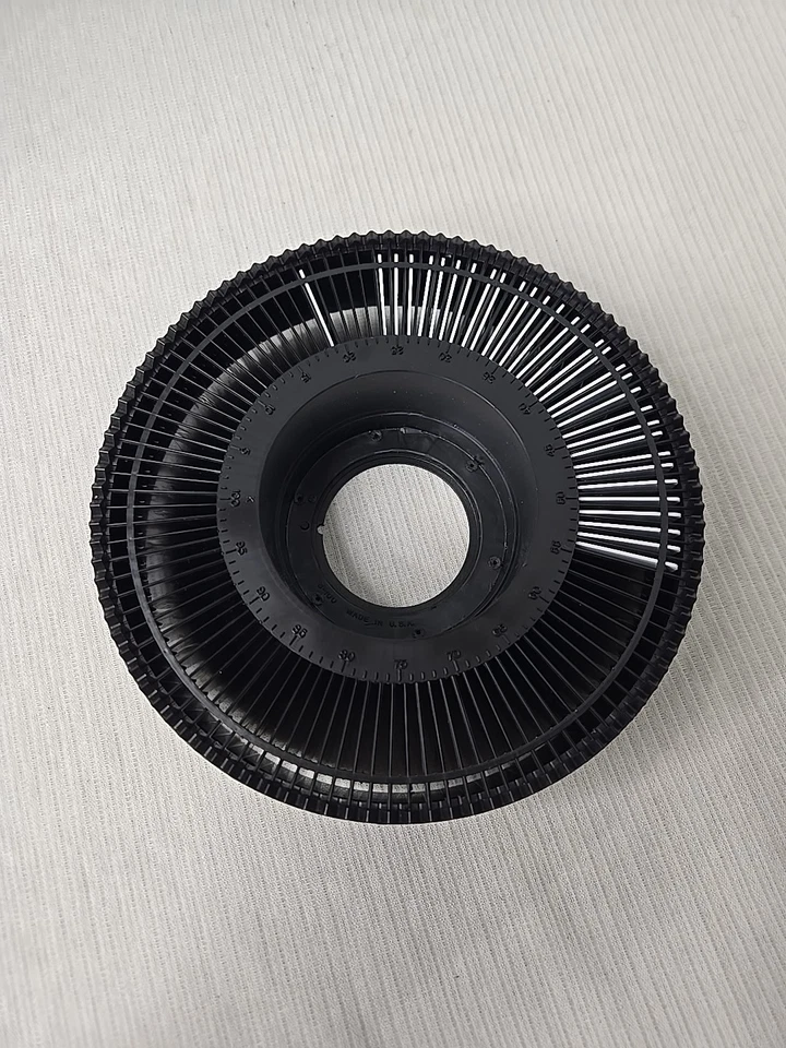 Bandeja deslizante giratoria vintage Hanimex sin derrames para 100 diapositivas de 2"x 2" 32 diapositivas Inc Foto 4 de 4