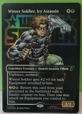 MTG - Marvel Super Heroes - Winter Soldier, Icy Assassin *Borderless Logo Foil*