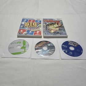 Nintendo Wii Console RVL-001 White w/ Controller, Nunchuk, Cables, Games- Tested