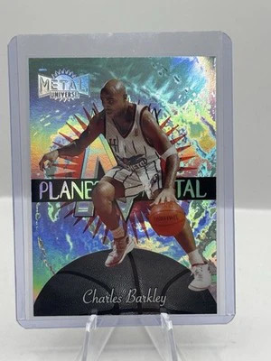 Charles Barkley 1997-98 Skybox Planet Metal Universe #14 Houston Rockets