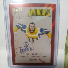 2025 Keepsake Invincible /23 Red Laser Signagraph #348 The Immortal 3/23