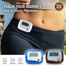 LCD Clip On Pedometer Step Counter Step Tracker for Walking Running
