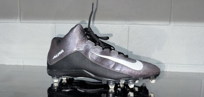 Nike Alpha Strike 2 D Mens Detachable Football Cleats Size 13 Gray Black