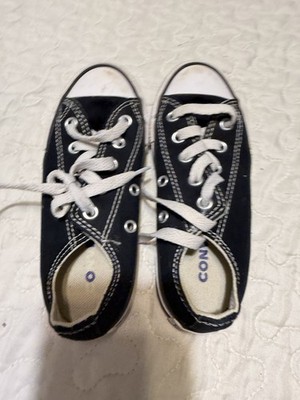 Converse Chuck Taylor All Star Boys' Low Top Sneakers Black White Size 11