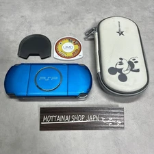 Sony Playstation Portable PSP-3000 Vibrant Blue from Japan w/Bonus Tested Good!!