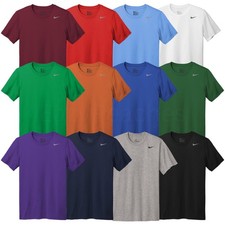 Nike Mens Size S-4XL Team Legend Short Sleeve Tee, Dri-FIT Athletic Swoosh Shirt