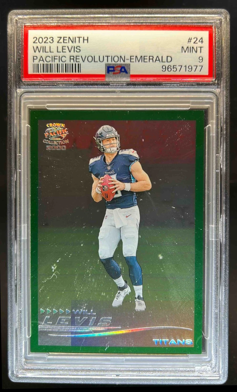 Will Levis Panini Zenith Pacific Revolution #24 Emerald