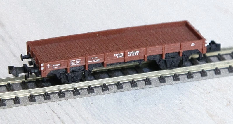 Minitrix 3588 Niederbordwagen "Erfurt", EP. II DRG, neuwertig in OVP