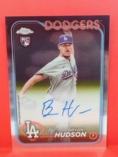 2024 TOPPS CHROME (RC) - BRYAN HUDSON #RA-BHU BASE AUTO