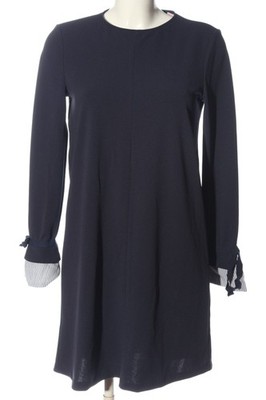 MANGO BASICS Langarmkleid Damen Kleid Gr. DE 36 blau Casual-Look