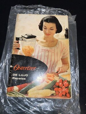 Vintage Osterizer Blender Recipes Book Booklet Spanish Oster Beehive Blender