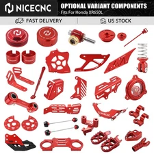 NICECNC Chain Guide Footpegs Rear Brake Disc Guard For Honda XR650L 1993-2025