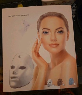 LED Light Therapy Face Mask Facial Beauty Instrument   USB Powered Home Skin Car