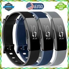 3 Pack Silicone Replacement Bands for Fitbit Inspire 2 Inspire HR Ace 2 Large