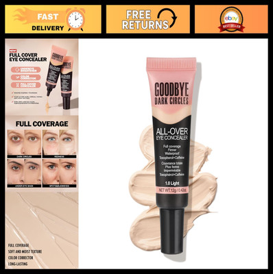 Full Coverage Liquid Concealer for Dark Circles, Fine Lines, Waterproof, Long La