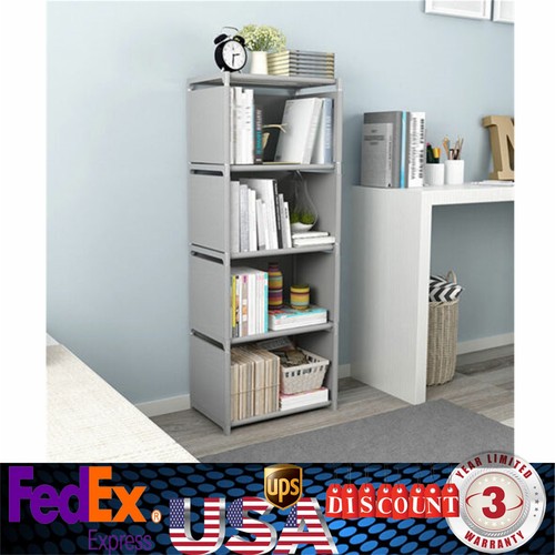 Bookcase Bookshelf Clothes Storage Shelves Shelving Cabinet Display Rack 4 Tier