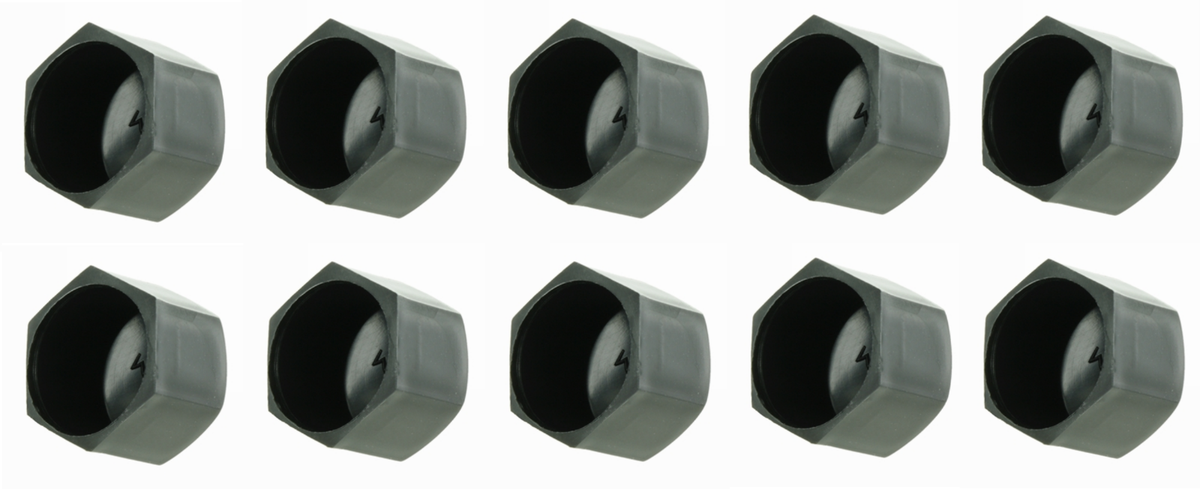 Cappucci Copri-Dado Ajile - 20 Pezzi Bianchi, 19 Mm, Per Dadi E Bulloni, Fabbricazione Francese - Foto 7