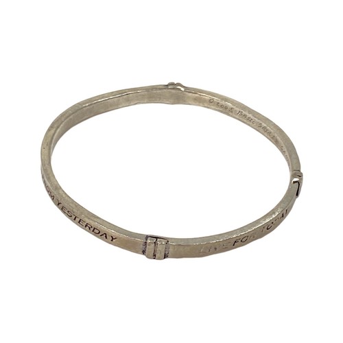 Inspirational Bangle Bracelet M Pewter Slim HOPE FOR TOMORROW Boho Gypsy Indie - Picture 11 of 15