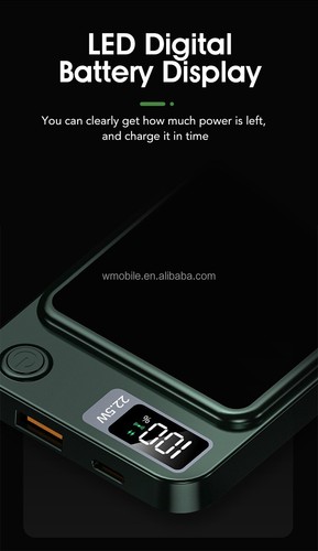 Universal Super Fast Mini Wireless Charging Power Bank PD 22.5W 5000mAh Battery - Picture 18 of 23