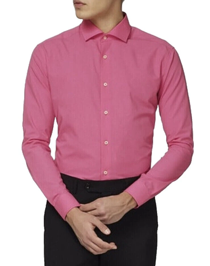 DKNY Slim 100% Cotton Dress Shirts for Men
