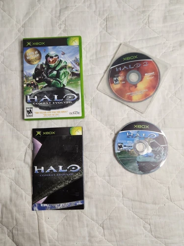 Halo Combat Evolved And Halo 2 (Microsoft Xbox) Manual Included Tested Working