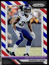 2018 Panini Prizm RED WHITE BLUE #77 XAVIER RHODES Minnesota Vikings F2