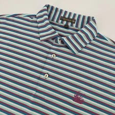 Peter Millar Polo Shirt Mens Large TPC Sawgrass Country Club Summer Comfort