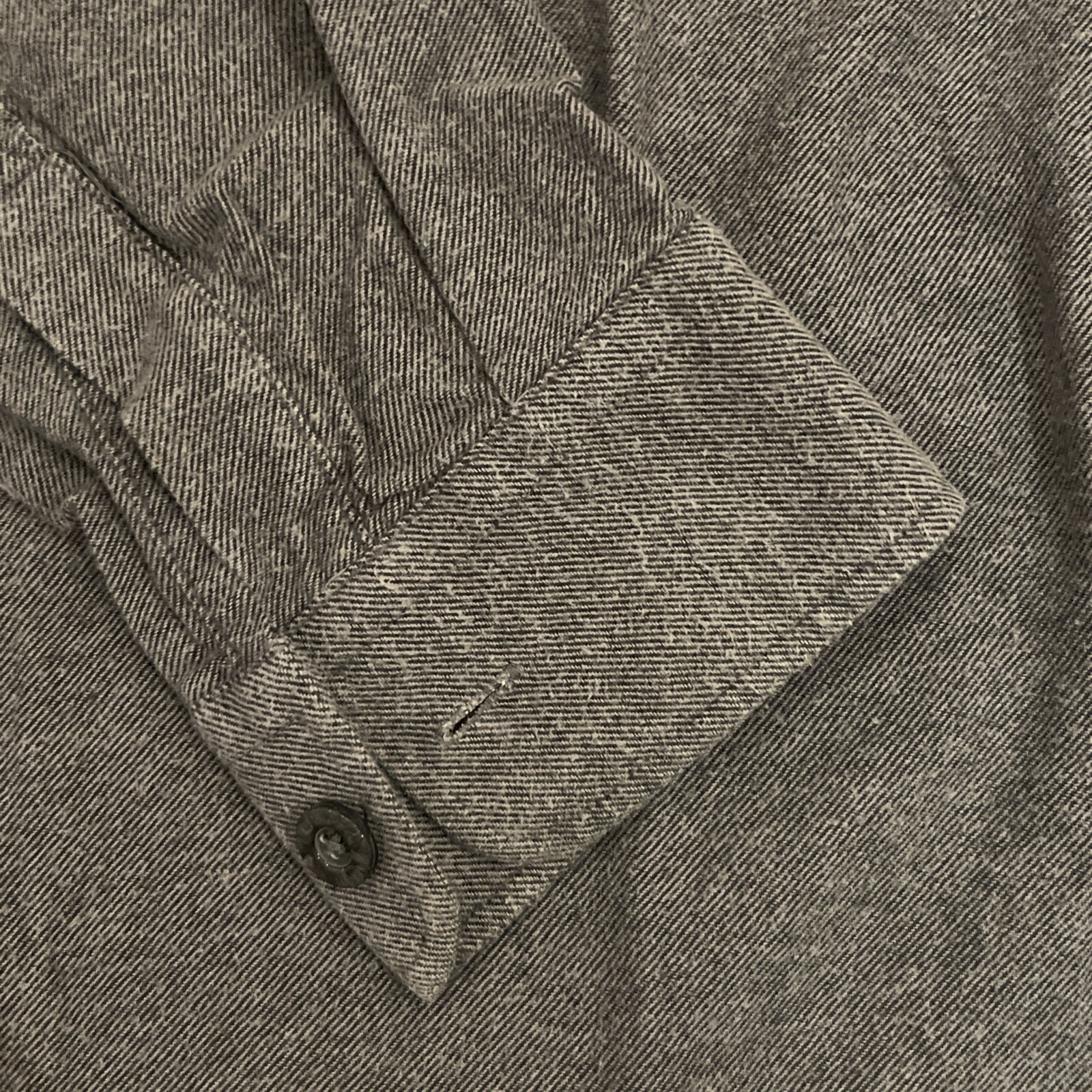 CHEAP MONDAY SMALL GREY TWILL FLANNEL OVER SHIRT (RRP £85.00+). A2 image 5
