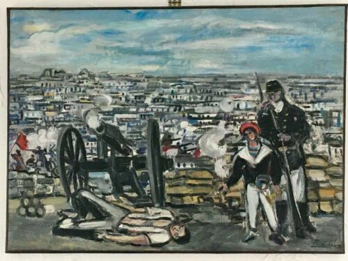 Peintures du XXe siècle et contemporaines signés en histoire, guerre