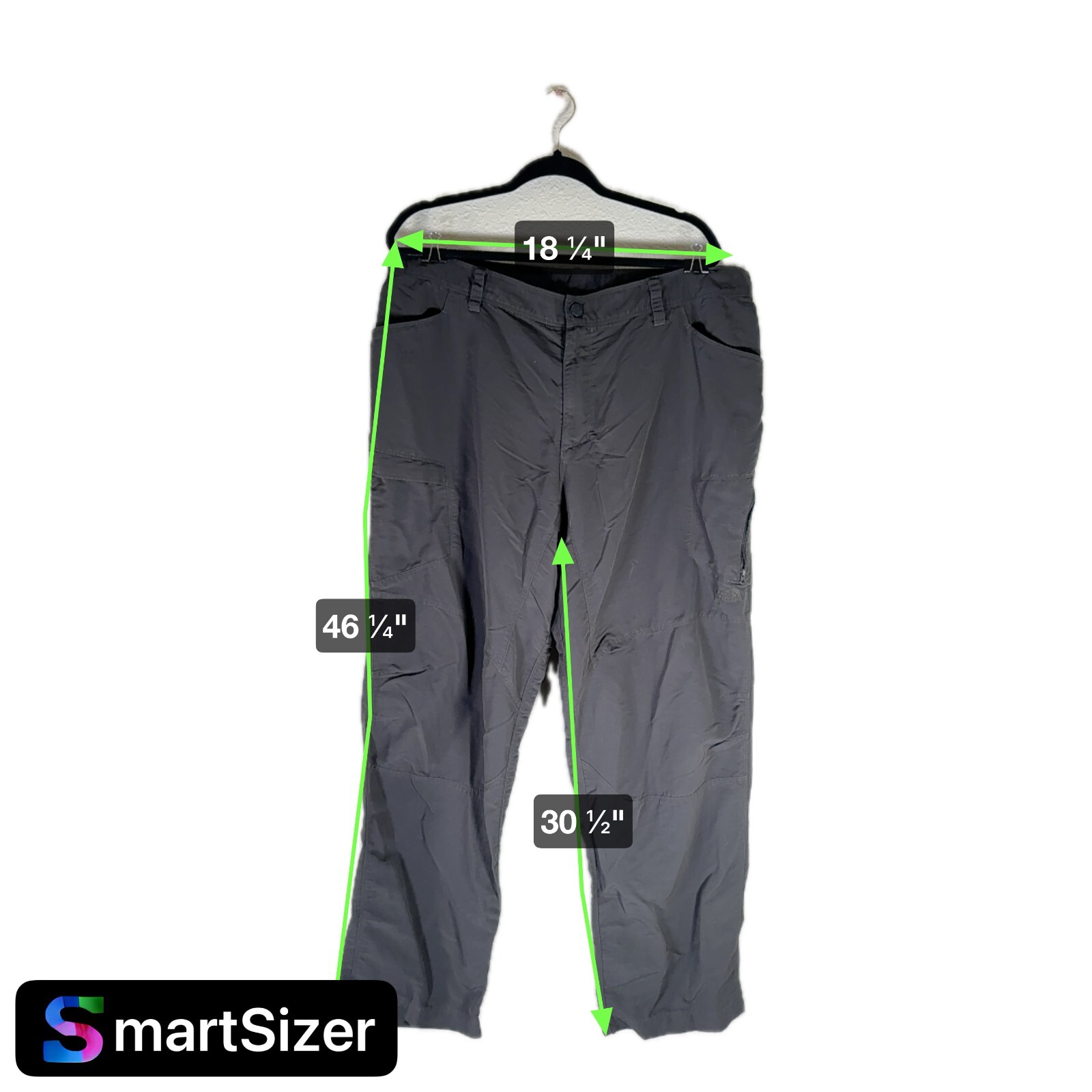 The North Face Men’s Outdoor Cargo Pants Size 40 Gray Hiking Travel Lightweight thumbnail 6