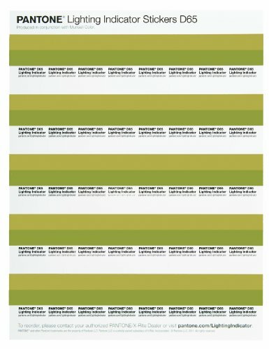 Pantone LNDS-1PK-D65 Lighting Indicator Adesivi D65