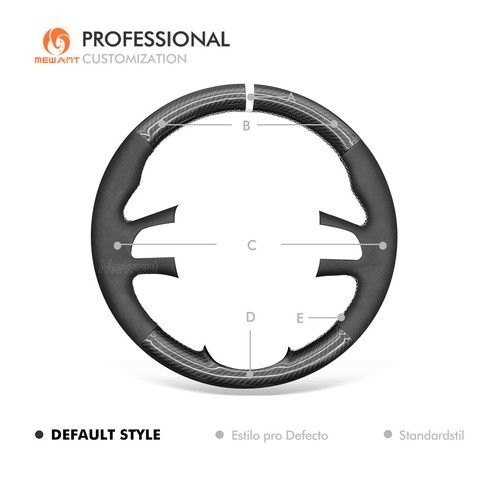 Suede Carbon Fiber Steering Wheel Cover for Kia Sportage 3 2011-2014 Ceed Cee'd - Bild 8 von 9