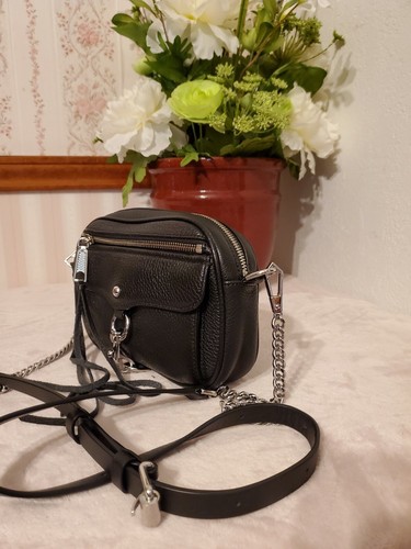REBECCA MINKOFF Blythe CrossBody Bag Black Leather HU18EBHX16 $195 - 第 2/11 張圖片
