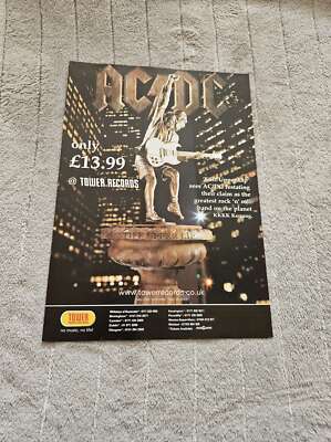 FPOT159 MAGAZINWERBUNG 12X8'' AC/DC: STEIFE OBERE LIPPE