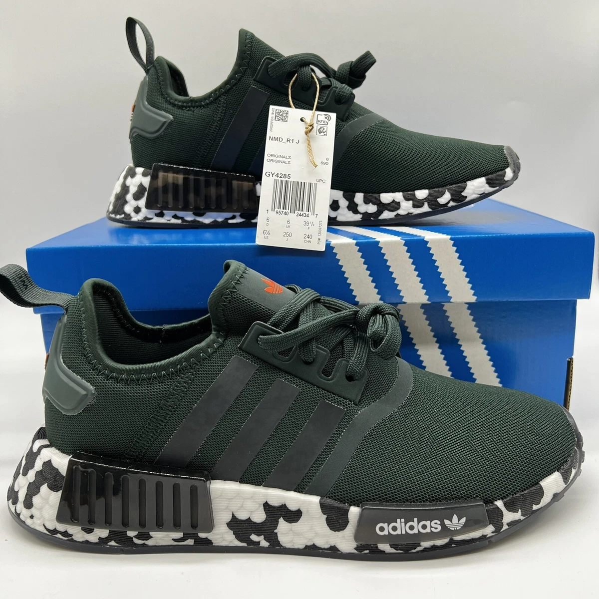 Adidas NMD RJ 1 Orginal GY4285 Boys Size 6.5 6 1/2 Dark Green | eBay