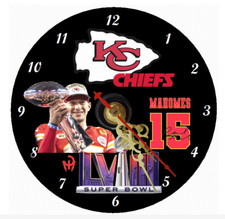 CD Clock 2024 Super Bowl KC Chiefs Free Shipping