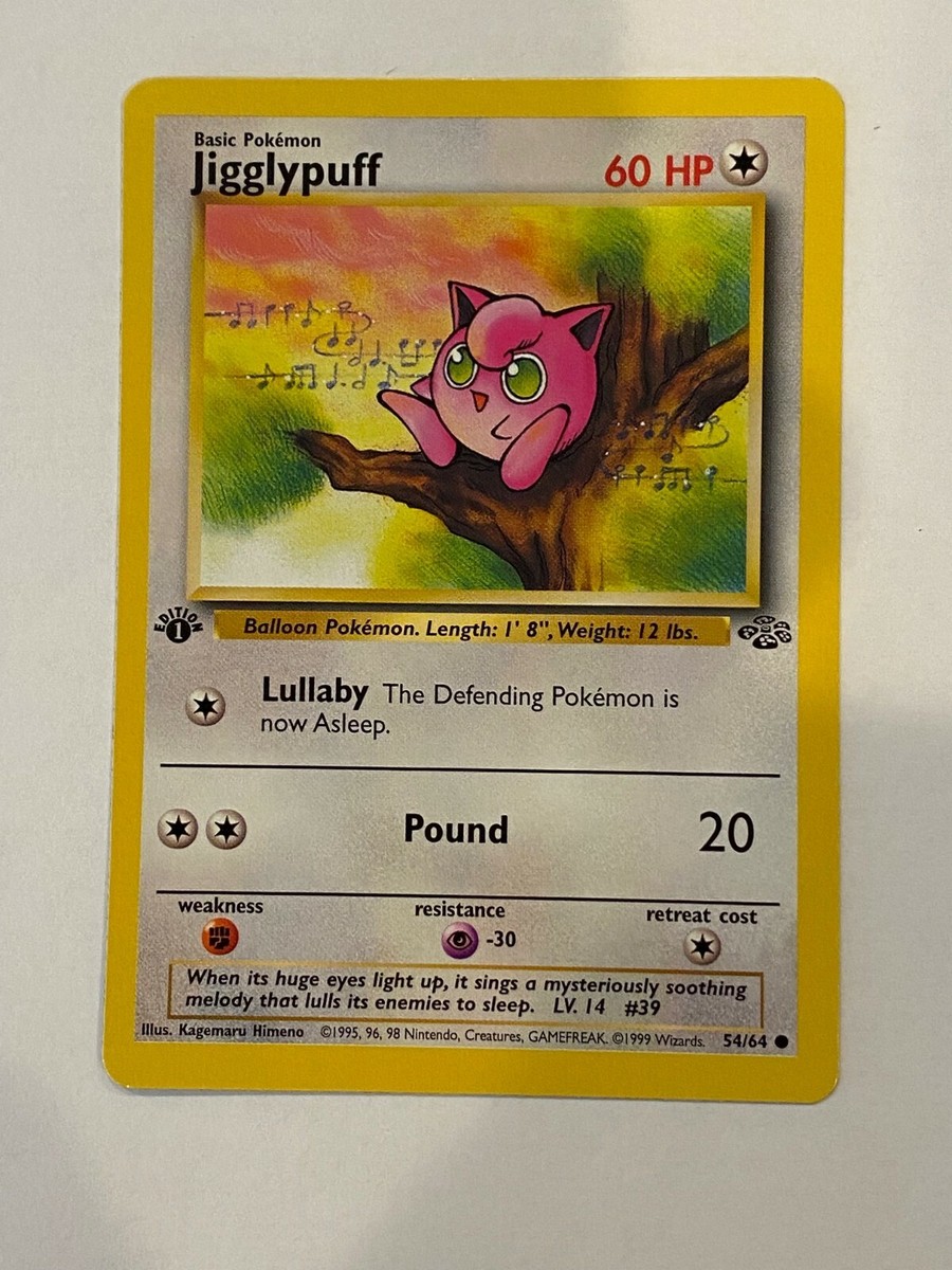 Pokemon Jungle #54/64 JIGGLYPUFF HP60 Lv.14 Uncommon 1st
