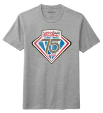 2025 Checkered Flag Wood Brothers 75yrs of Racing Logo Tee