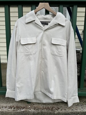 Attractions Flap Pocket Flannel Shirt White Size 42(XL) NWT
