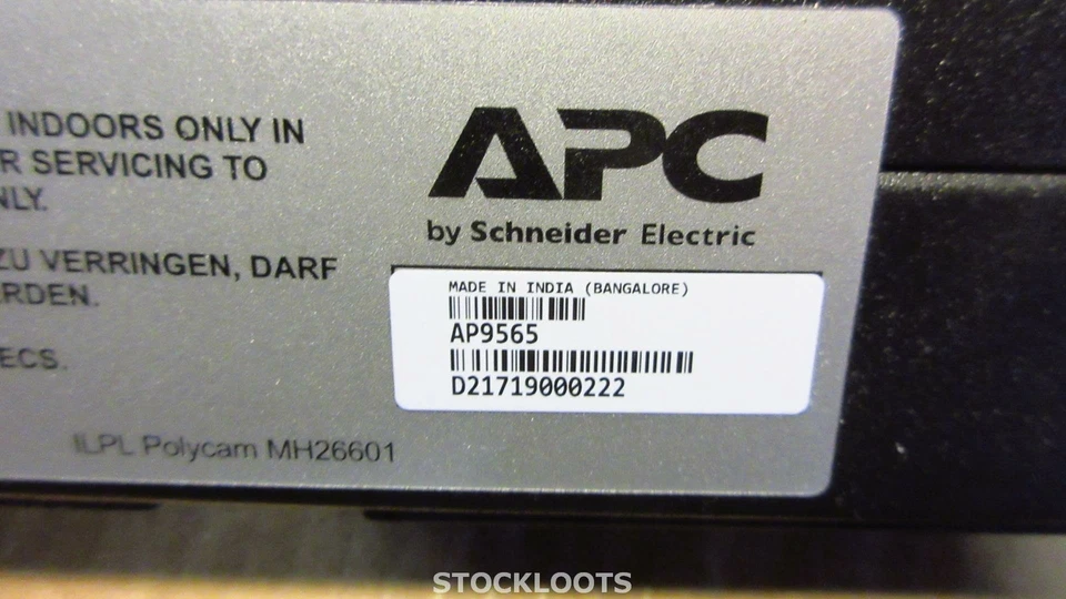 APC AP9565 Basic Rack PDU 16A - Basic Rack PDU, 1U, 16A, 208/230V, (12) C13 Out - Bild 3 von 3