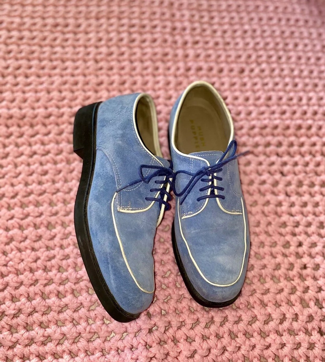 Vintage Hush Puppy Blue Suede Loafers SZ Women's 7/8 GRT