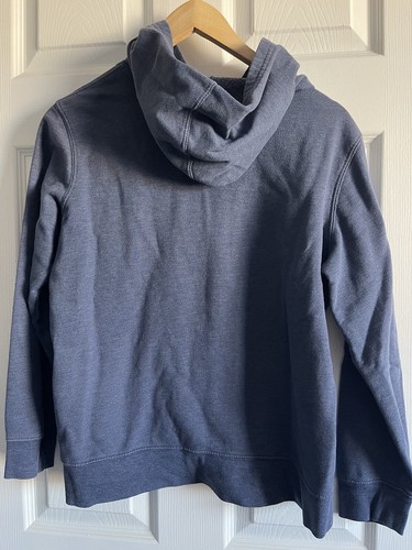 Gap Kids Pullover Hoodie Blue Size Large Embroided Logo USA Flag Red White Blue - Picture 7 of 10