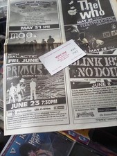 concert ad 2004 The who fleetwood mac 🐧 primus no doubt blink 182 moe boston