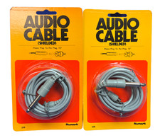 Numark  Rca Male Connector To Mono 1/4" - 6ft Audio Cable - Lot Of 2 - New